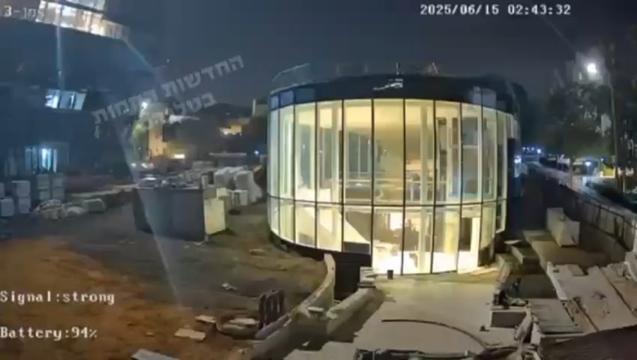 המתקפה מאיראן - תיעוד מהזירה במכון ויצמן