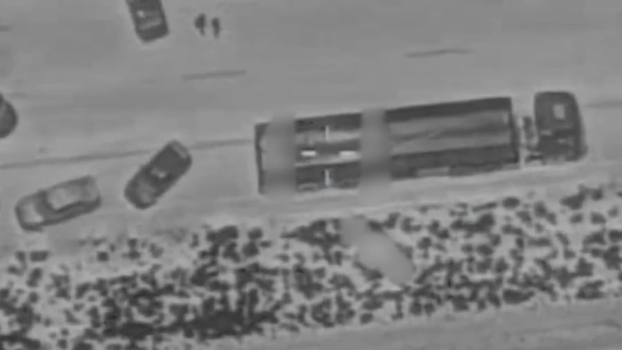 תקיפת משאיות נוספות הנשאו אמצעי לחימה מוקדם יותר היום