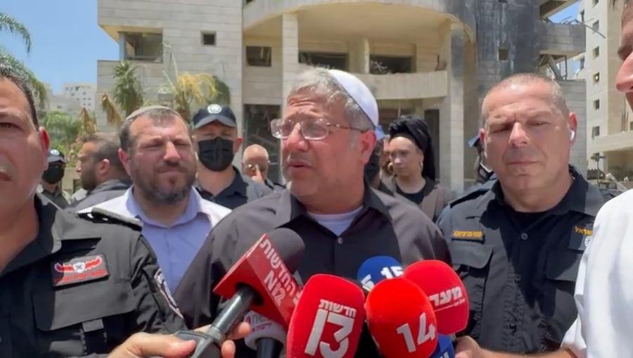 בן גביר היום בפתח תקווה