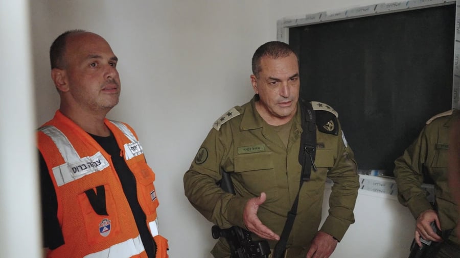 הרמטכ"ל בזירת הנפילה