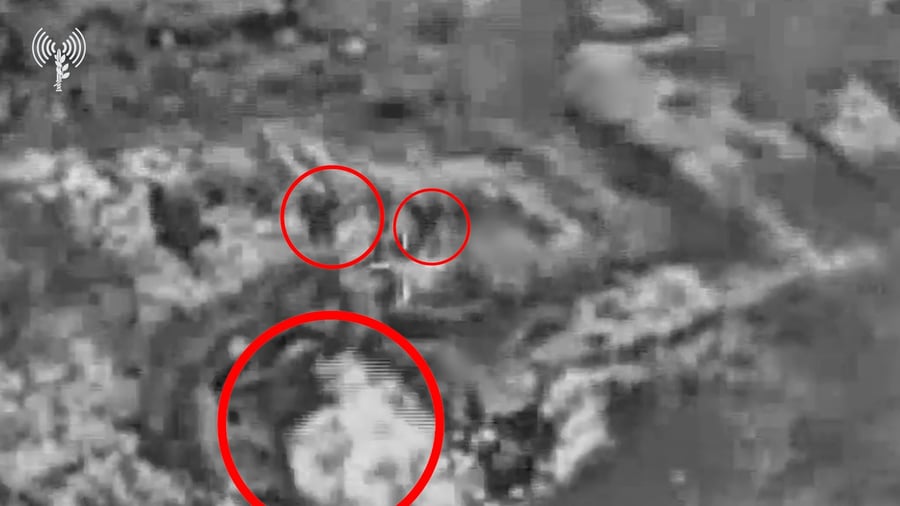 תיעוד מירי טילי הנ״מ וחיסול חוליית השיגור