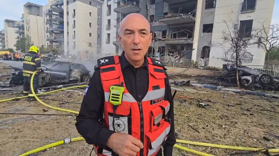 זירת הפגיעה בבאר שבע