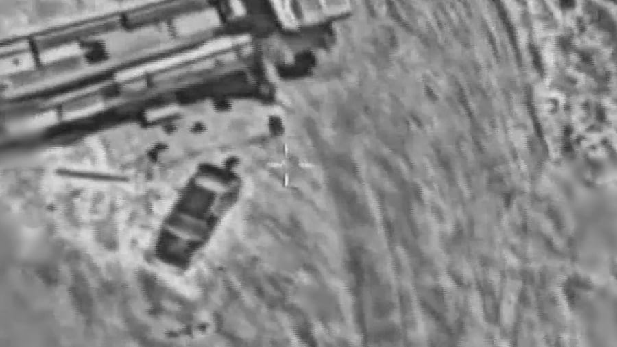 תקיפת חיילים בכוחות הצבאיים האיראנים בסמוך למשגרים שחימשו