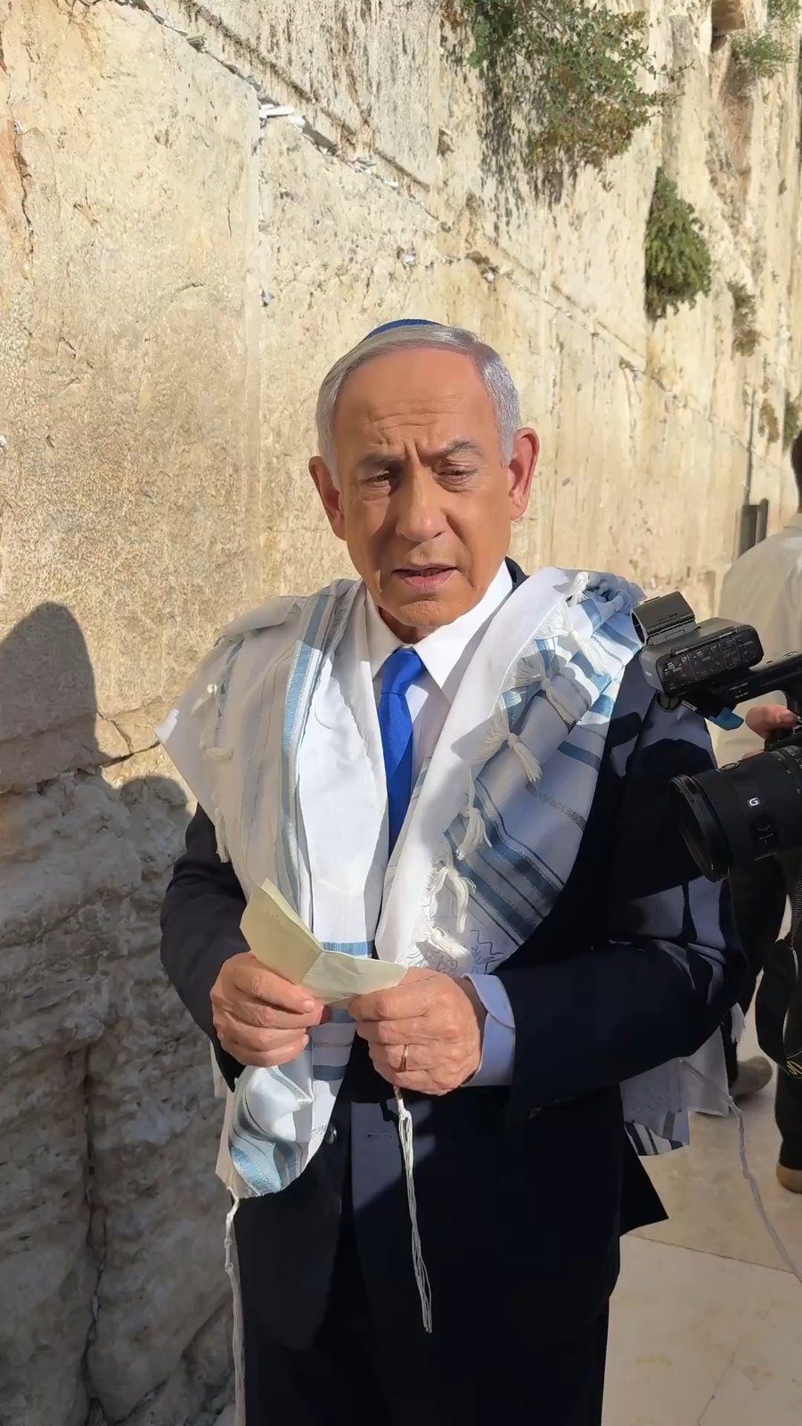 נתניהו בכותל