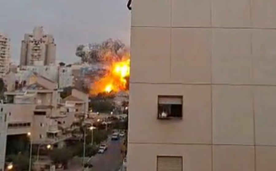 רגע הפגיעה בבאר שבע