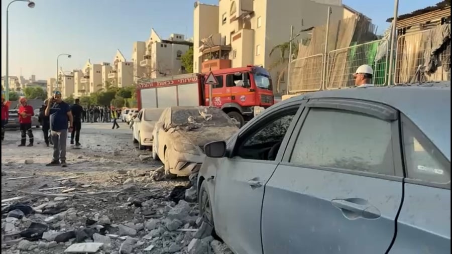 פעילות כוחות המשטרה בזירה בבאר שבע