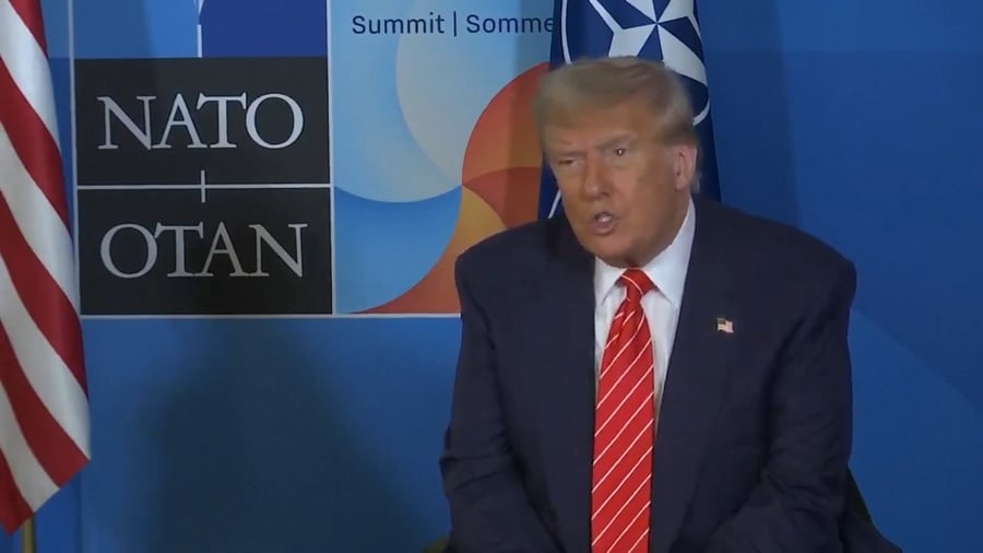 טראמפ בפסגת נאט"ו, היום