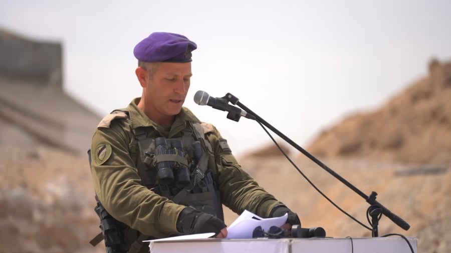 תיעוד מנאומו של מפקד אוגדה 252, תת-אלוף יהודה ואך