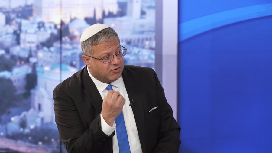 השר איתמר בן גביר באולפן