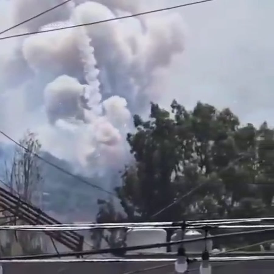 פיצוצי משנה ו'הישתגרות' טילים בעקבות התקיפה