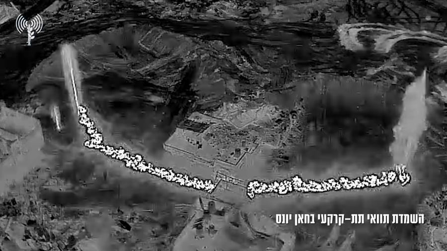 תיעוד מהשמדת תוואי המנהרה