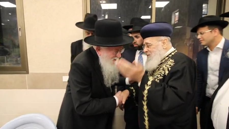 הראשל"צ הגאון רבי יצחק יוסף בביקור בישיבת "אור ישראל"