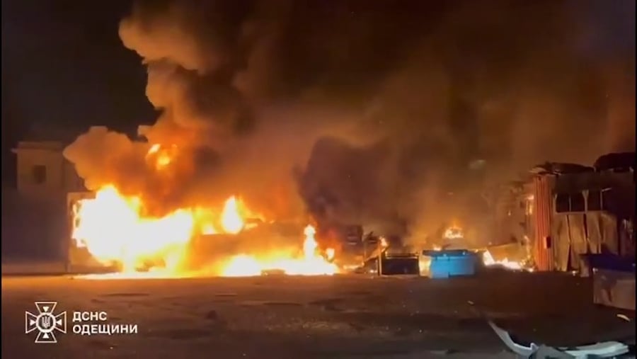 הנזק לאחר המתקפה הלילה