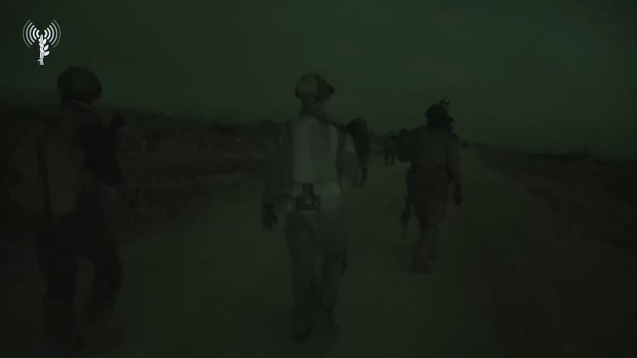תיעוד ממבצע לילי ממוקד של כוחות חטיבת 'עודד' (9) במרחב דרום לבנון