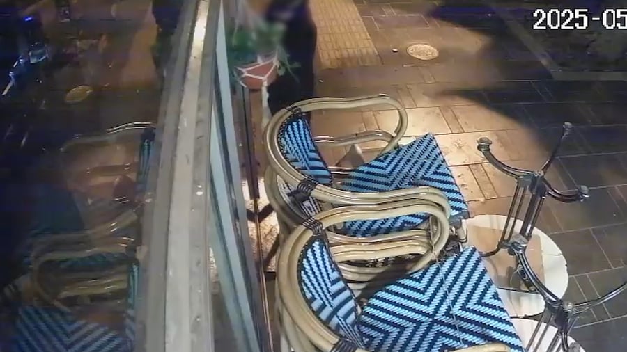 תיעוד הפריצות ממצלמות האבטחה בעסקים