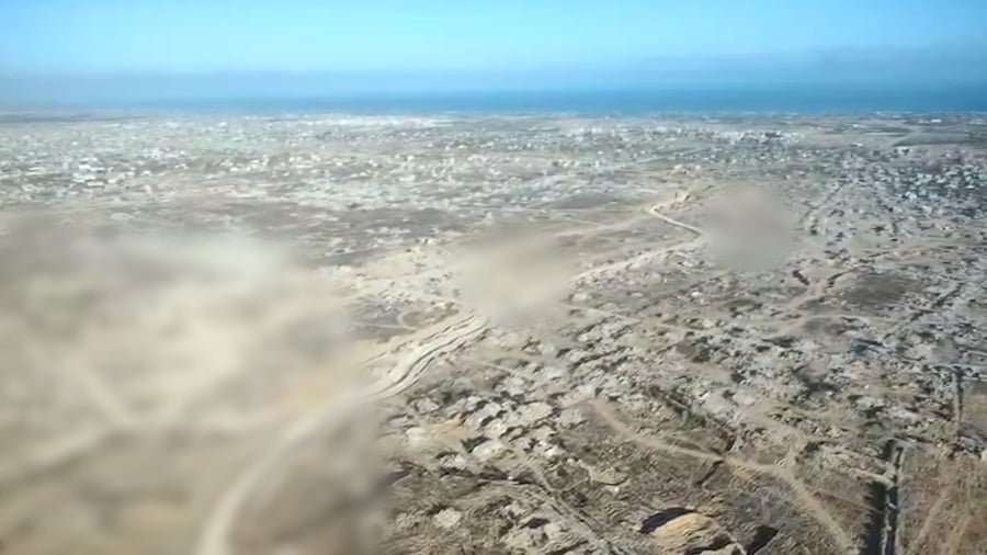 תיעוד מרחפן של ציר ׳מגן עוז׳