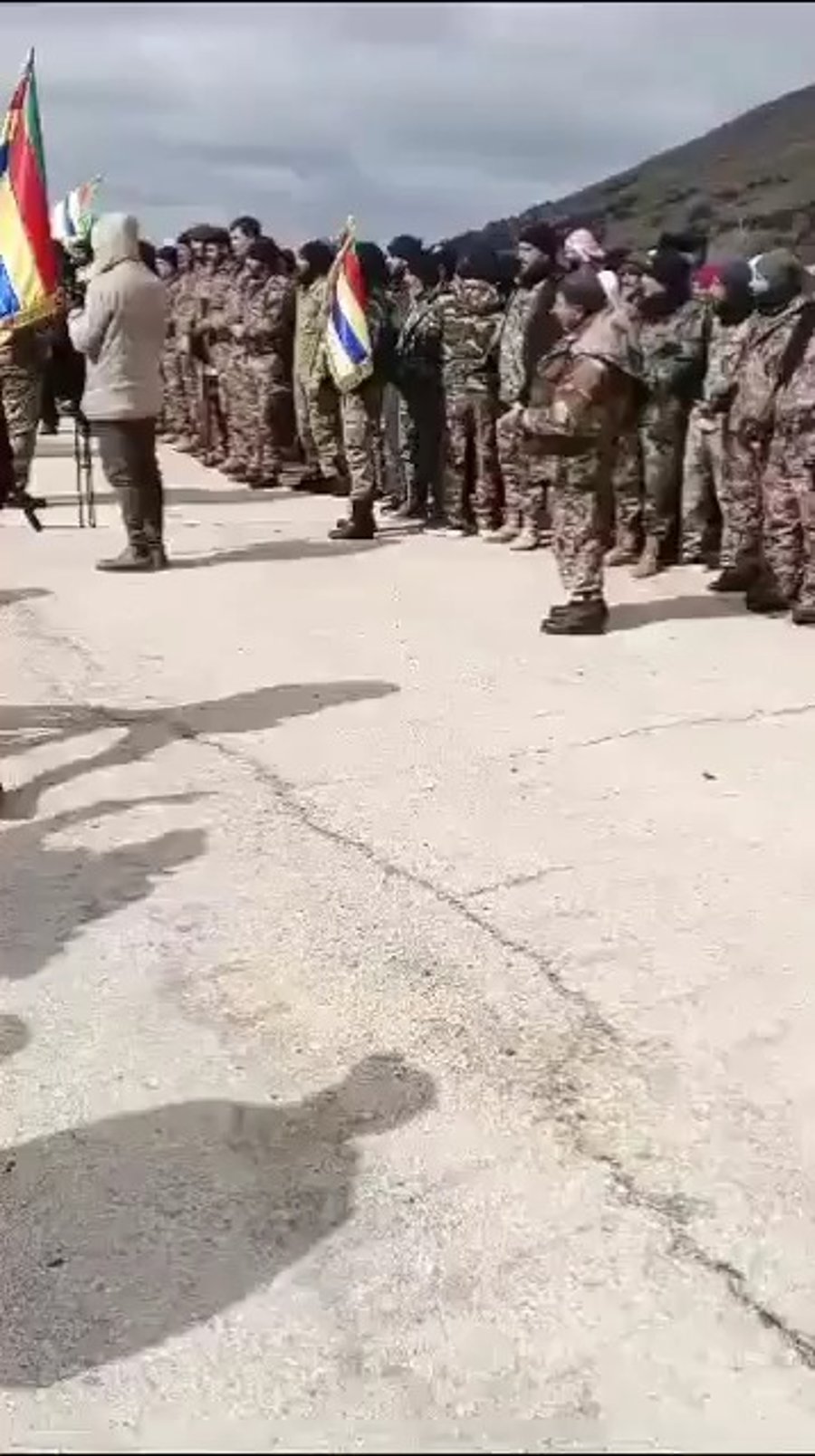 המצעד בזמן הקמת "המועצה הצבאית של א-סווידא"