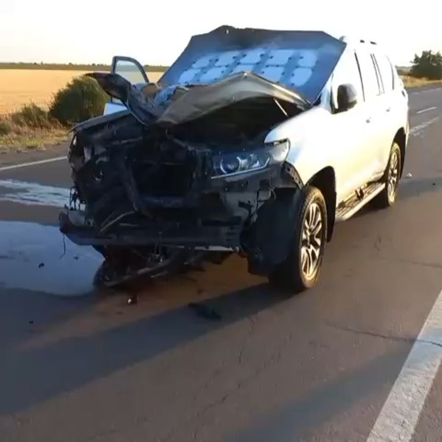 תיעוד הדרמטי  מהפגיעה ברכב