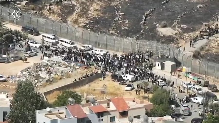 תיעוד מהמהומה בגבול, ודברי תת ניצב שלומי טובול, מפקד מרחב כנרת