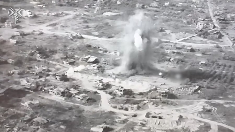 השמדת תוואים תת-קרקעיים בחאן יונס