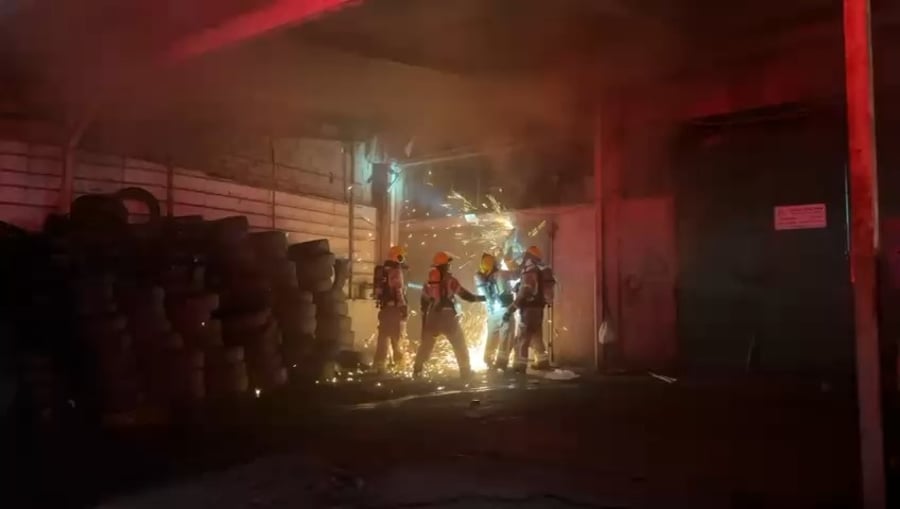 זירת השריפה