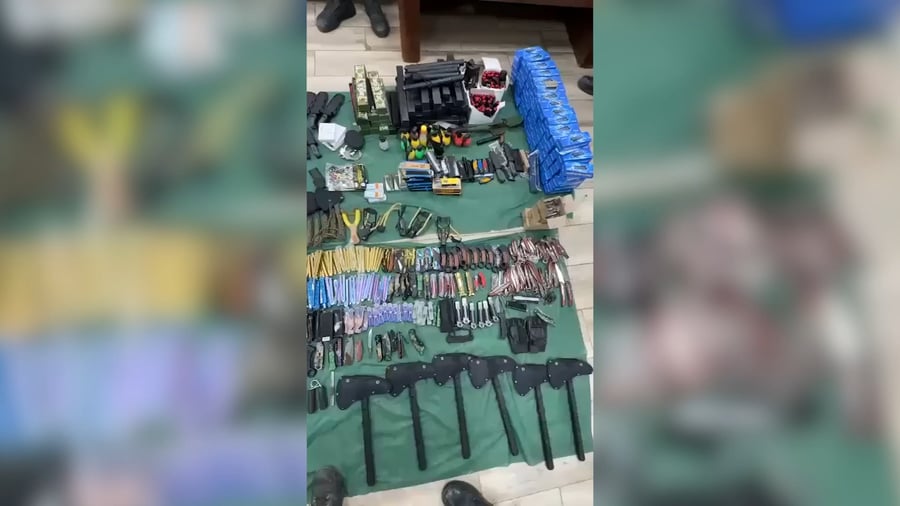 איתור מצבור אמצעי לחימה בפיקוד המרכז