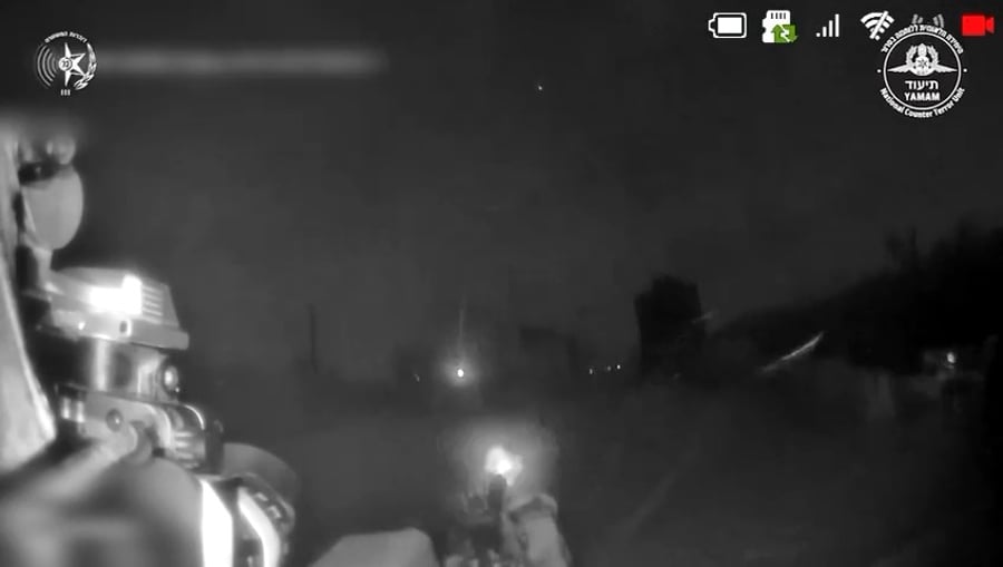 חיסול המחבל בתיעוד מקסדת לוחמי הימ"מ