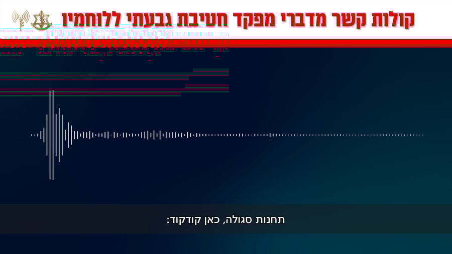 מצורפים קולות קשר מדברי מפקד חטיבת גבעתי, אלוף-משנה נ' ללוחמיו