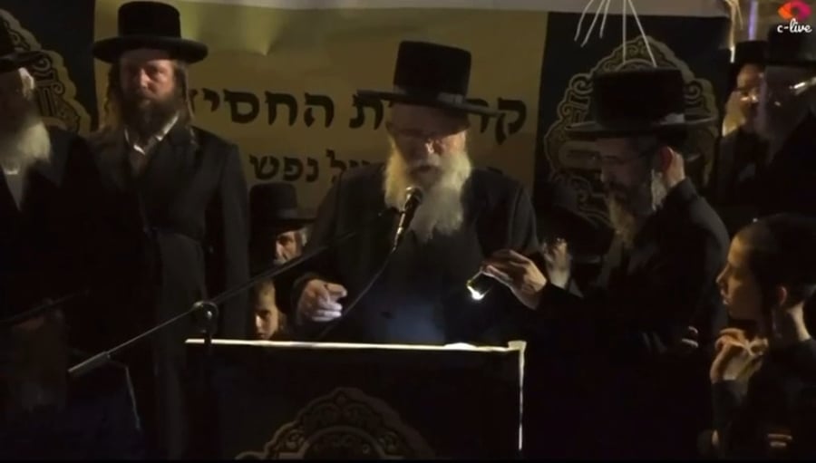 הגאון רבי שמואל אליעזר שטרן בנאומו