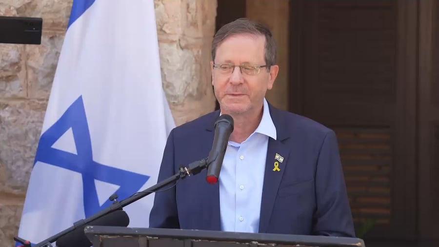 הרצוג בחנוכת בית המועצה החדש