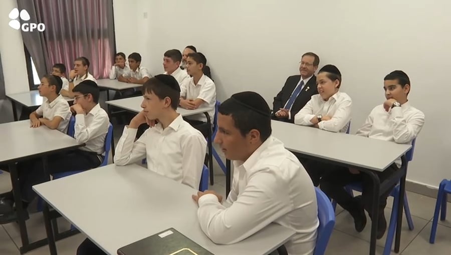 הביקור של הנשיא הרצוג בביתר עילית