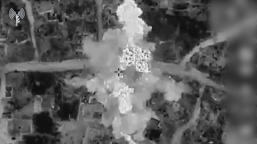 תיעוד של השמדת המבנה הצבאי