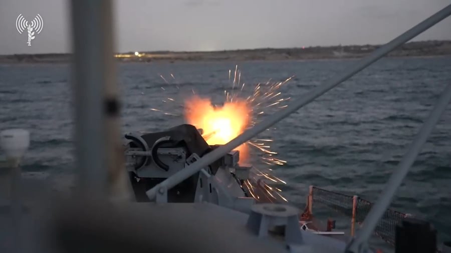 תיעוד מאימון של כוחות חיל הים לחיזוק ההגנה בגבול הימי עם רצועת עזה