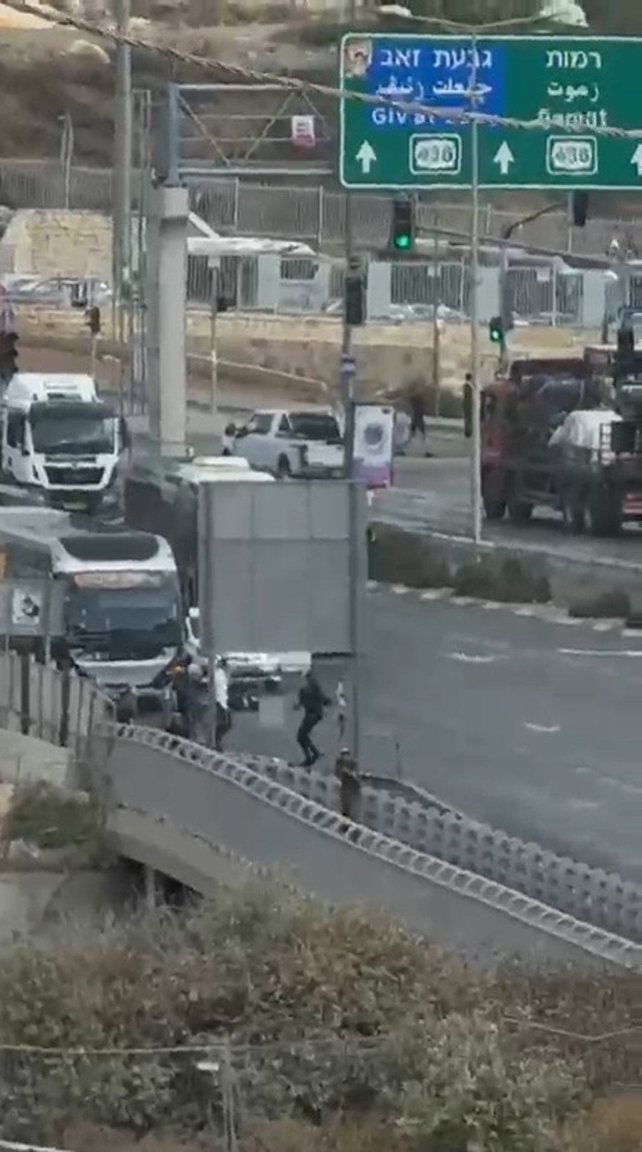 תיעוד ראשון: זירת הפיגוע בצומת רמות