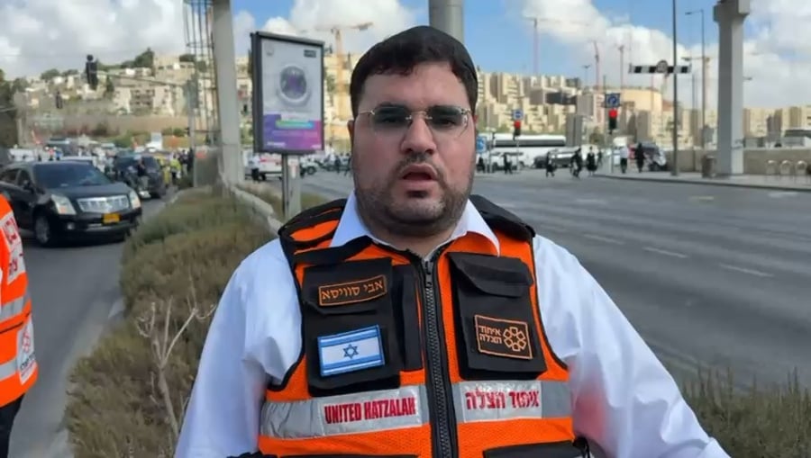 מהזירה הקשה בצומת רמות: אבי סוויסה חובש ודובר מגזר חרדי-דתי באיחוד הצלה