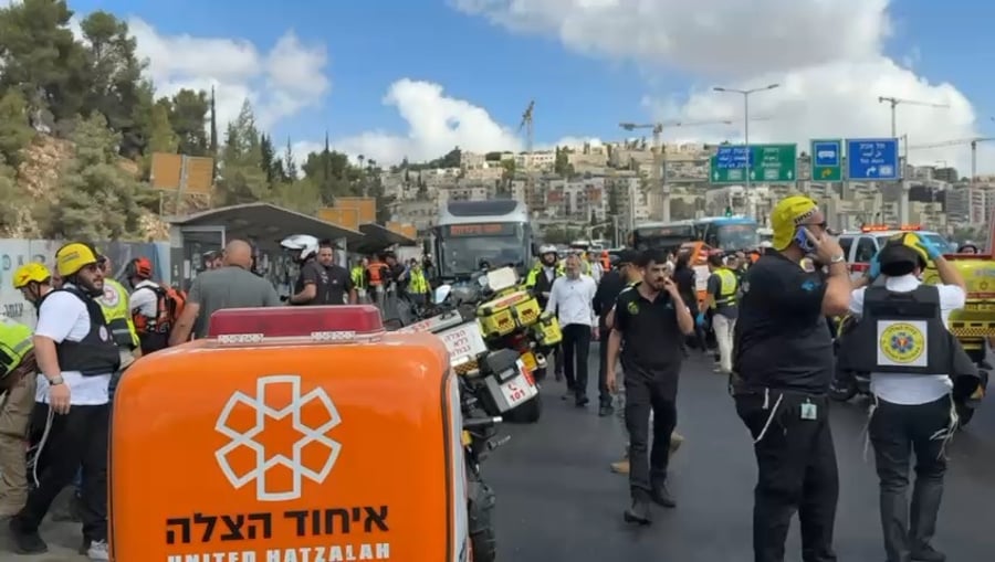 זירת הפיגוע בצומת רמות