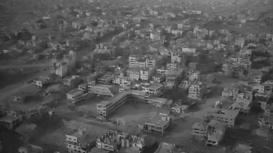 השמדת מבנים צבאיים בדרום רצועת עזה