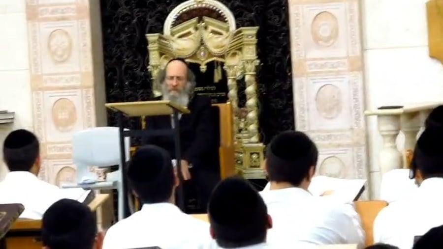 הגה"צ ר' אלימלך בידרמן בשיחת חיזוק בישיבת 'אור התלמוד'