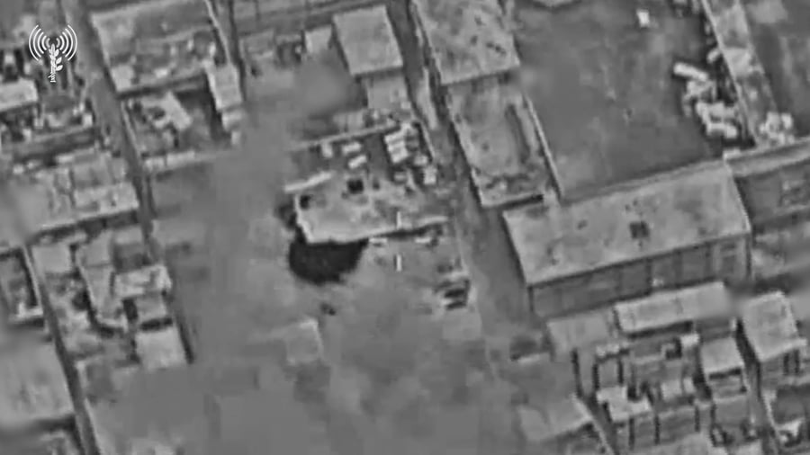 תיעוד מתקיפת סדנה לייצור אמצעי לחימה של ארגון הטרור חמאס