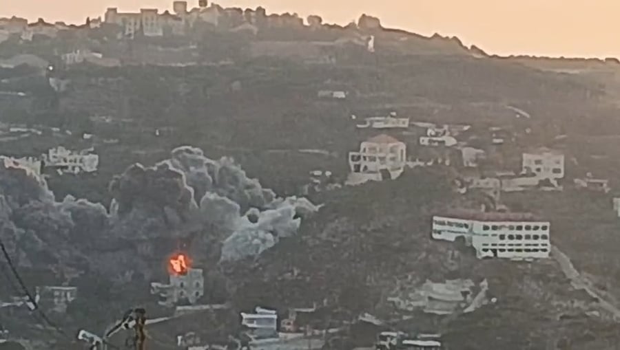 התקיפות בלבנון הערב