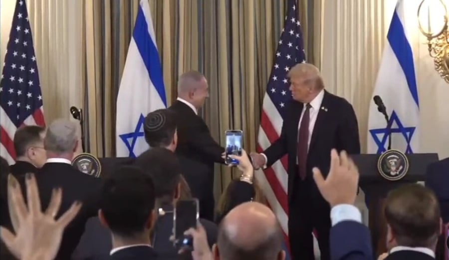 חילופי הדברים בין נתניהו לטראמפ,