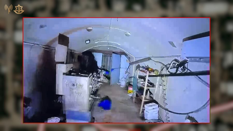 אילסטורציה של התוואי התת-קרקעי שאותר בסמוך למתחם בית החולים הירדני