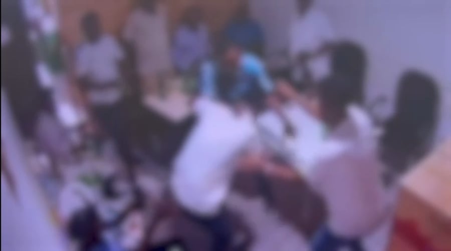 מצלמות האבטחה תיעדו את האירוע