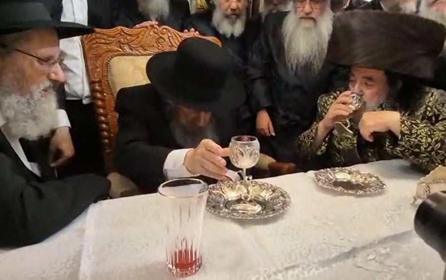 הגר"ד לנדו בביקור אצל האדמו"ר מויז'ניץ