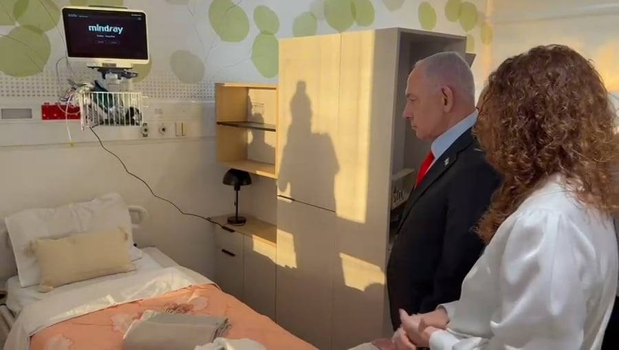 נתניהו מבקר בשיבא