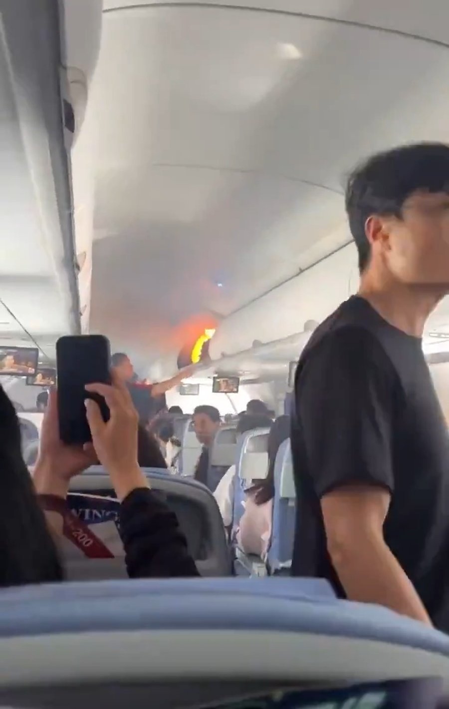 השריפה במטוס