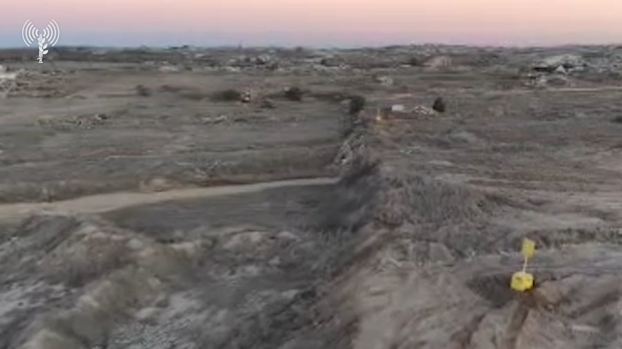 סימון הקו הצהוב ברצועה