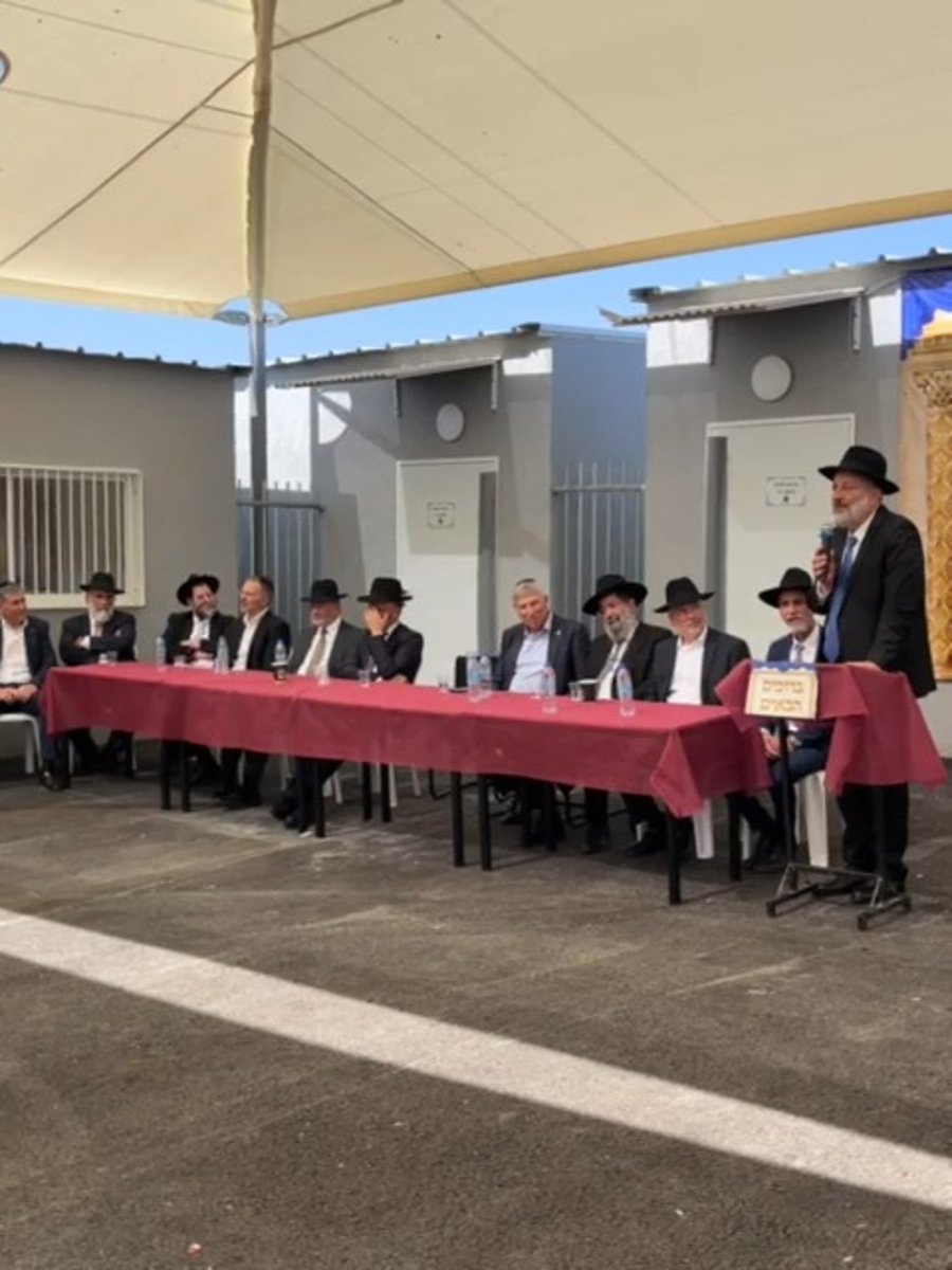 נאומו של יו"ר ש"ס אריה דרעי בביקור בת"ת "אוצר התורה"