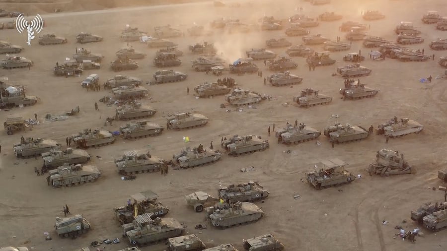 תיעוד מכניסת כוחות חטיבה 401 לרצועת עזה בפעם הראשונה ב-27 באוקטובר 2023