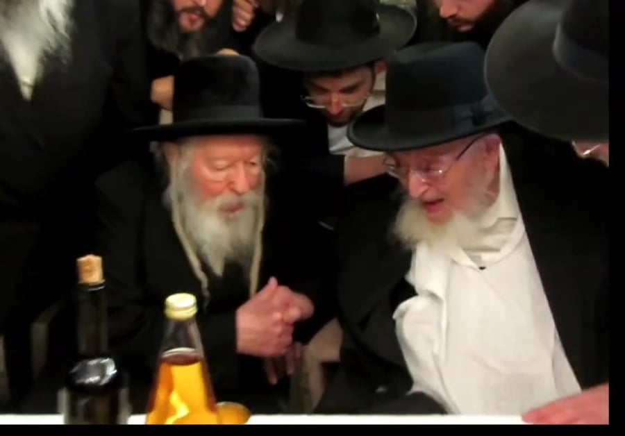 האדמו"ר מגור עם הגרמ"צ ברגמן